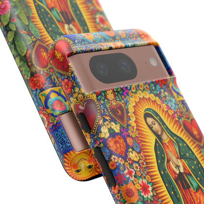 Virgin Mary Guadalupe Phone Case Mexican Folk Art Tough Cover iPhone Samsung