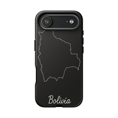 Bolivia Outline Phone Case – Minimal Country Map Tough Cover
