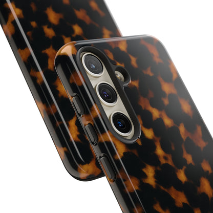 Tortoiseshell Phone Case – Brown Leopard Pattern Luxury Tough Protective Case