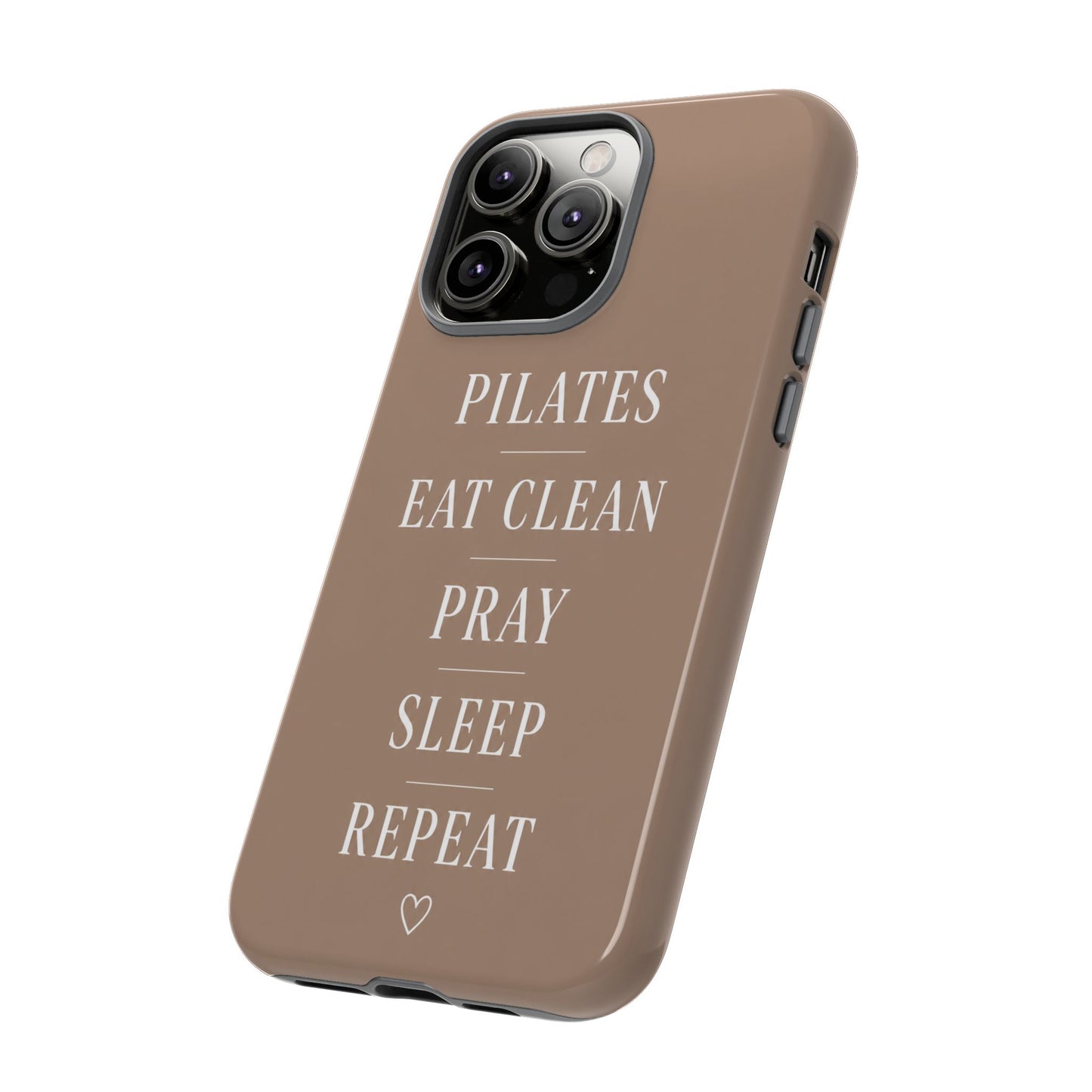 Pilates Phone Case | Eat Clean Pray Sleep Repeat Aesthetic | Wellness Girl Gift