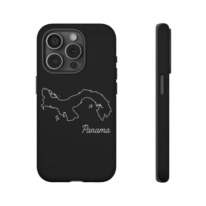 Panama Outline Phone Case – Minimal Country Map Tough Case (iPhone, Samsung, Pixel)