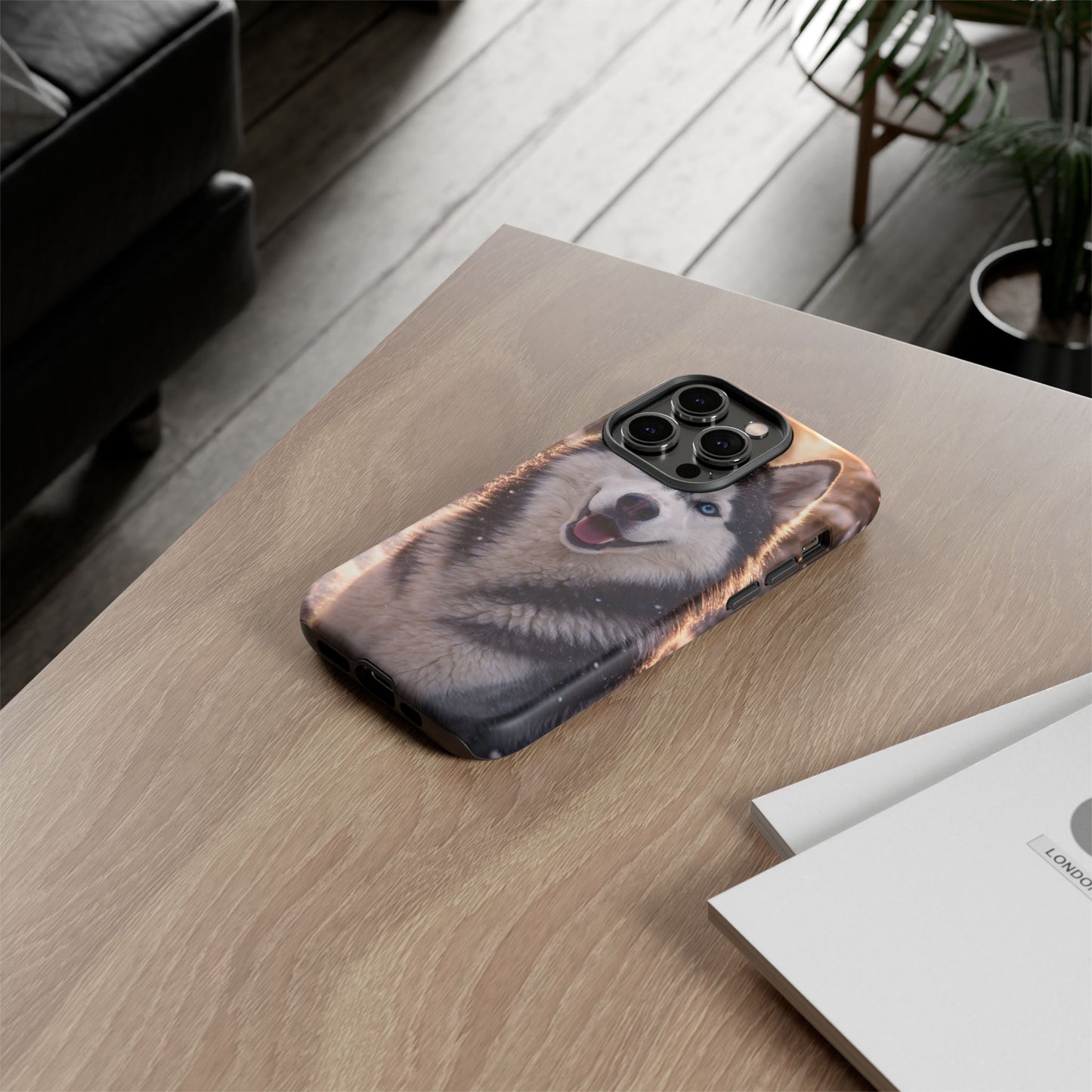 Siberian Husky Tough Phone Case | Blue Eyes Dog Cover Protective iPhone Case