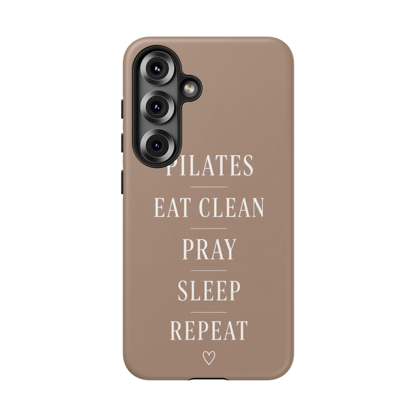 Pilates Phone Case | Eat Clean Pray Sleep Repeat Aesthetic | Wellness Girl Gift
