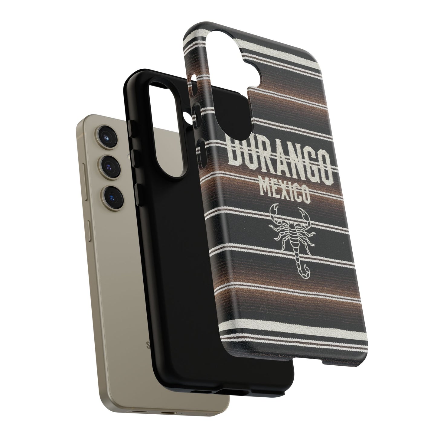 Durango Mexico Phone Case | Serape Scorpion Western Design | Mexican Heritage Tough Case for iPhone & Samsung