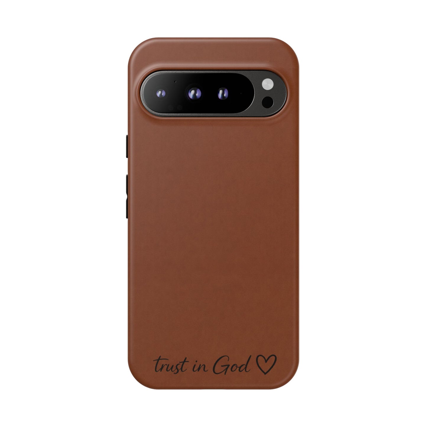 Trust in God Phone Case – Brown Christian Tough Cover