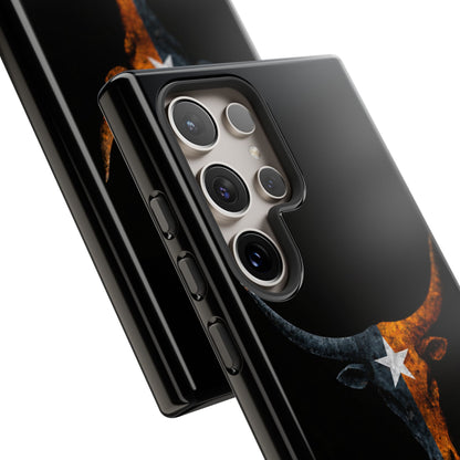 Texas Longhorn Skull Phone Case Western Cowboy Bull iPhone Samsung Cover