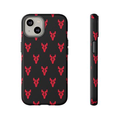 Mazatlán Bull Phone Case – Black Red Streetwear Tough Shockproof Cover