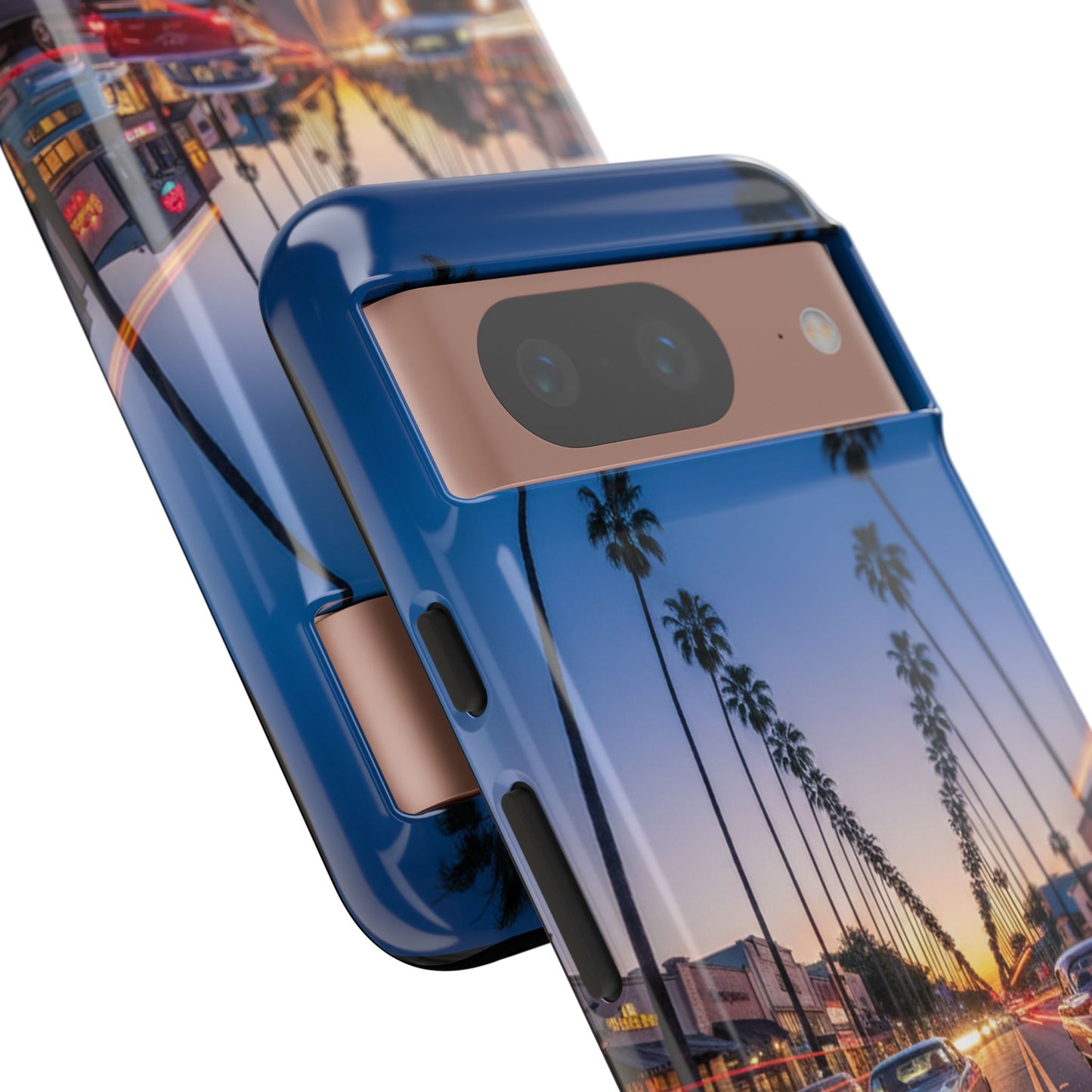 LA Sunset Boulevard Phone Case | Palm Tree Sunset Aesthetic | City Night Tough Case