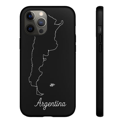 Argentina Outline Phone Case – Minimal Country Map Tough Case (iPhone, Samsung, Pixel)