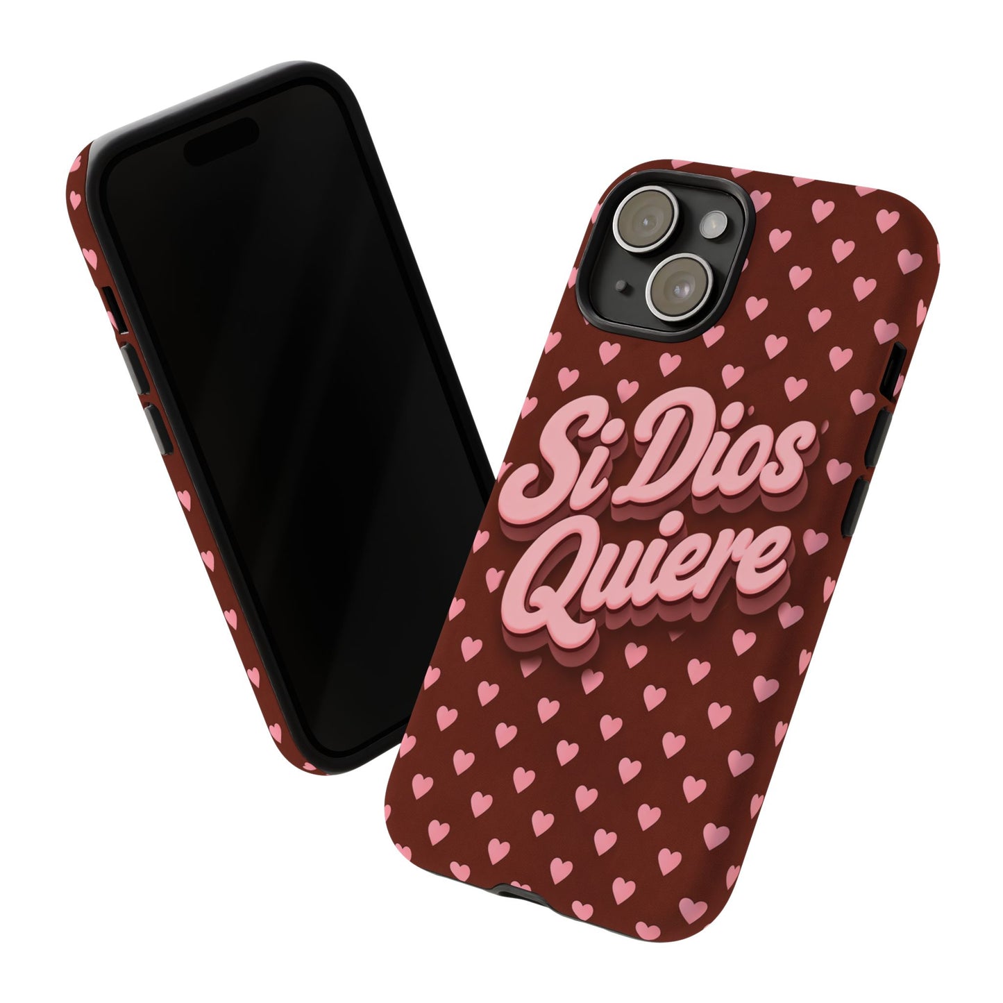 Si Dios Quiere Phone Case Latina Aesthetic Pink Hearts iPhone Samsung