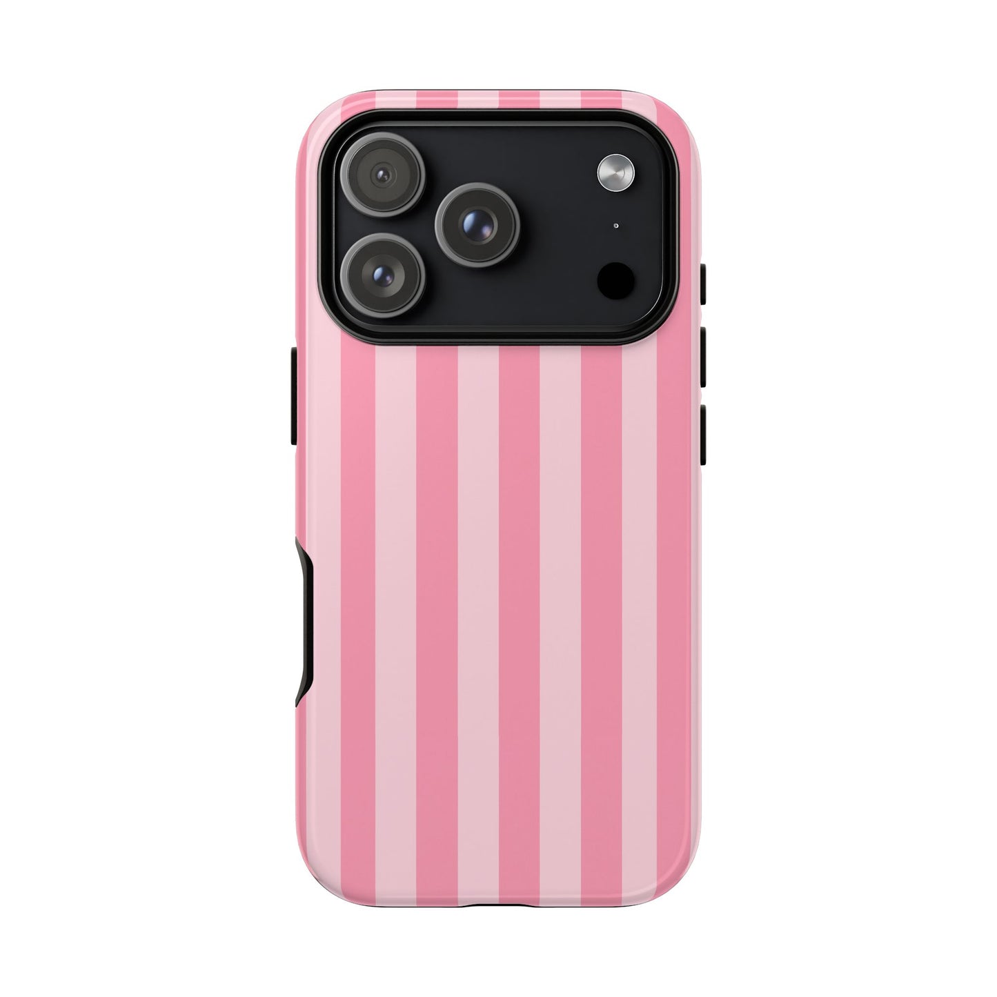 Pink Stripe Phone Case – Pastel Coquette Aesthetic Tough Protective Case