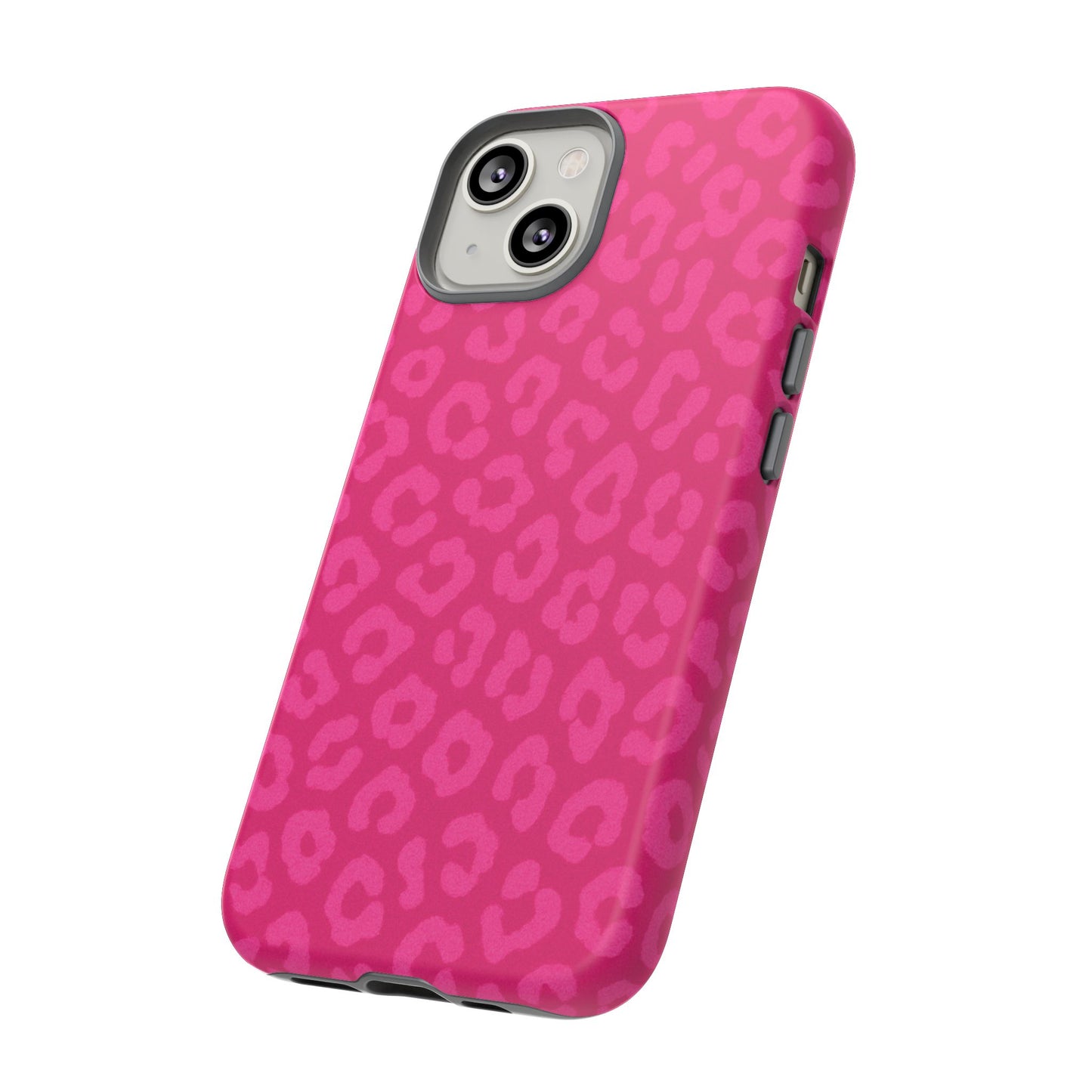 Hot Pink Leopard Print Phone Case – Bold Coquette Leopard Tough Case