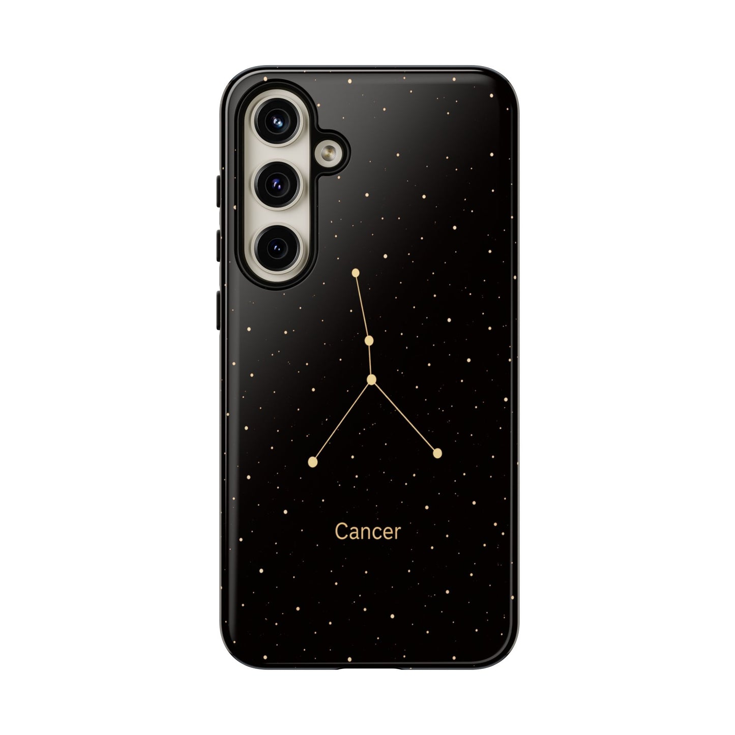 Cancer Zodiac Constellation Phone Case – Luxe Gold Celestial Cover