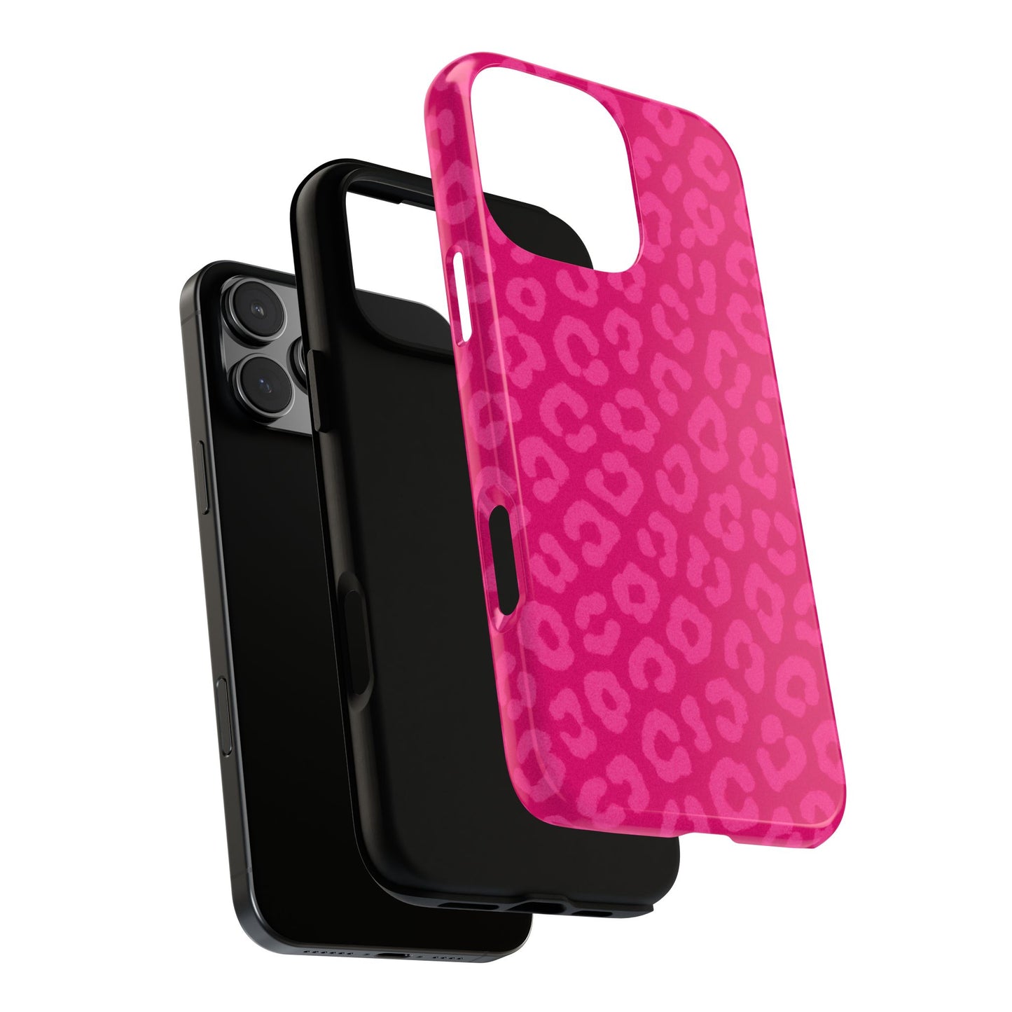 Hot Pink Leopard Phone Case – Bold Coquette Aesthetic Tough Case