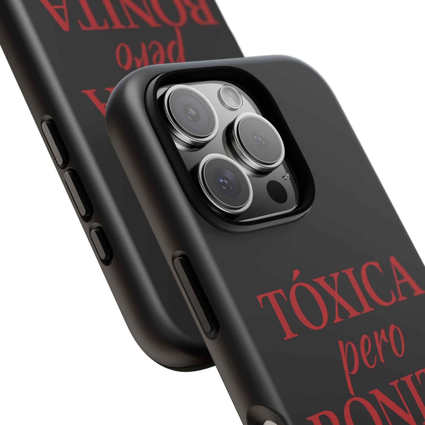 Toxica Pero Bonita Phone Case, Latina Quote Case, Red Lips Aesthetic, Spanish Saying Case, Trendy Tough Cover