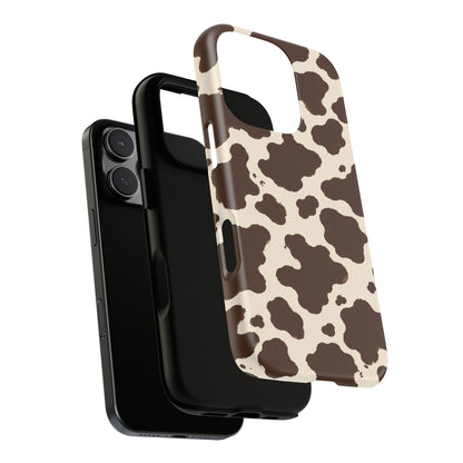 Western Cow Print Tough Phone Case for iPhone Samsung Galaxy Pixel