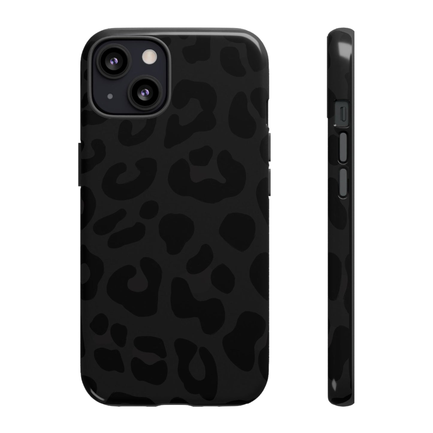 Black Leopard Phone Case | Matte & Glossy Tough Protective iPhone Case