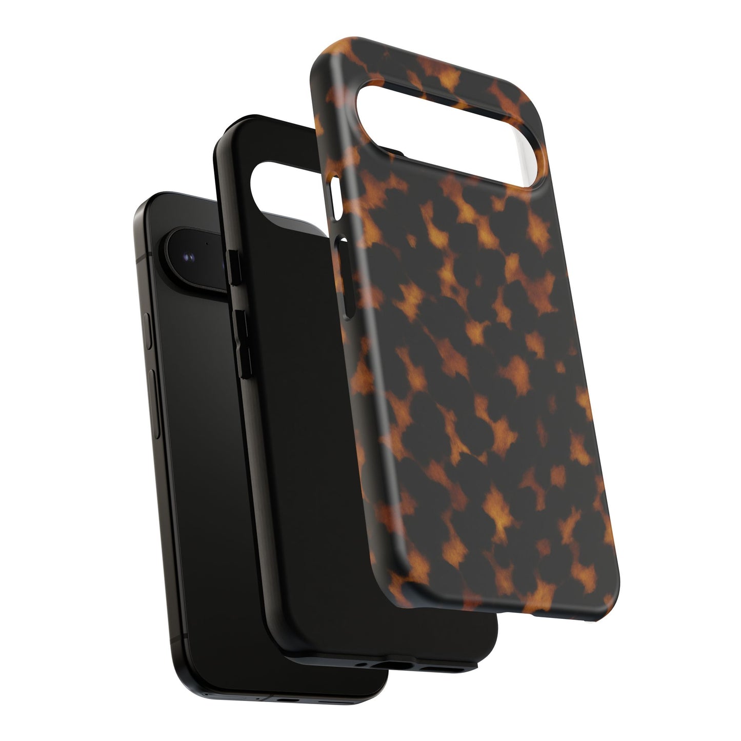 Tortoiseshell Phone Case – Brown Leopard Pattern Luxury Tough Protective Case