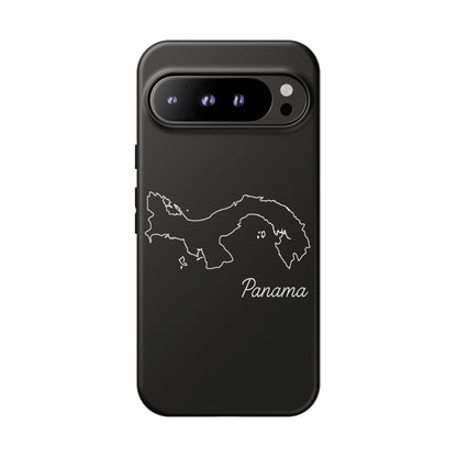 Panama Outline Phone Case – Minimal Country Map Tough Case (iPhone, Samsung, Pixel)