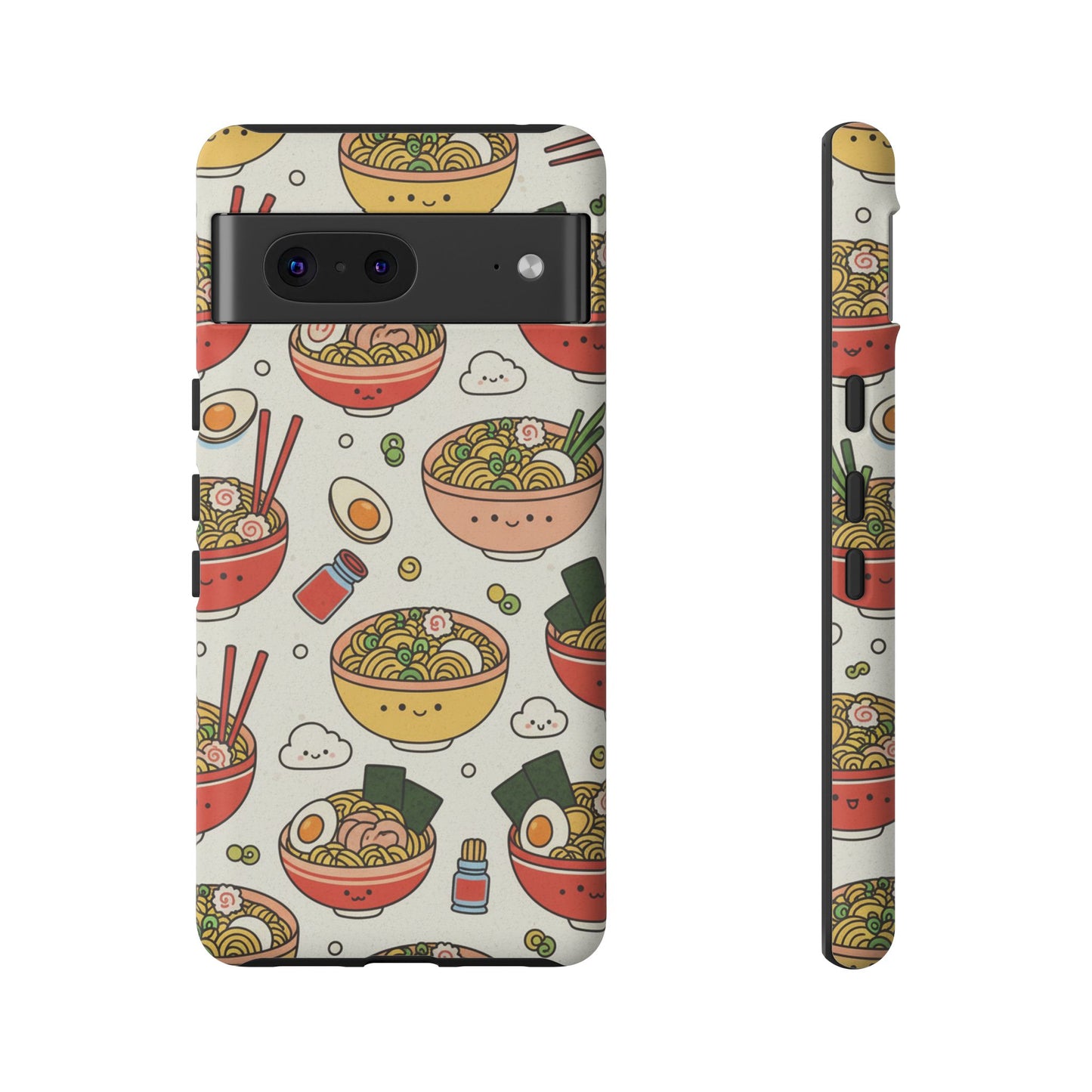 Kawaii Ramen Phone Case – Cute Japanese Food Pattern | Noodle Bowl Aesthetic Case
