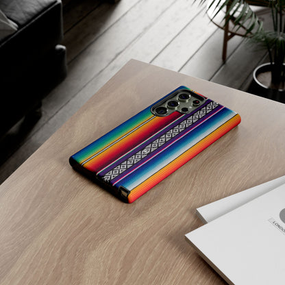 Serape Stripe Phone Case – Colorful Mexican Blanket Pattern Tough Case