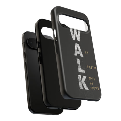 Walk by Faith Not by Sight Christian Phone Case Bible Verse Faith Cover