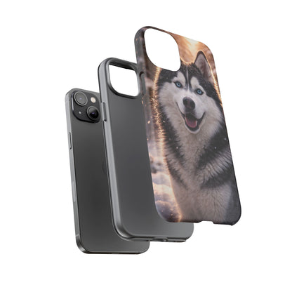 Siberian Husky Tough Phone Case | Blue Eyes Dog Cover Protective iPhone Case