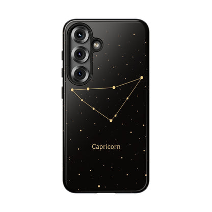 Capricorn Zodiac Constellation Phone Case – Luxe Gold Celestial Cover