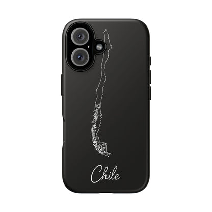 Chile Outline Phone Case – Minimal Country Map Tough Case (iPhone, Samsung, Pixel)