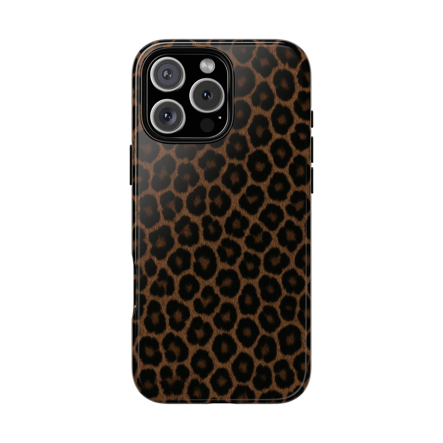 Brown Leopard Print Phone Case | Classic Animal Print Aesthetic Tough Protective Case