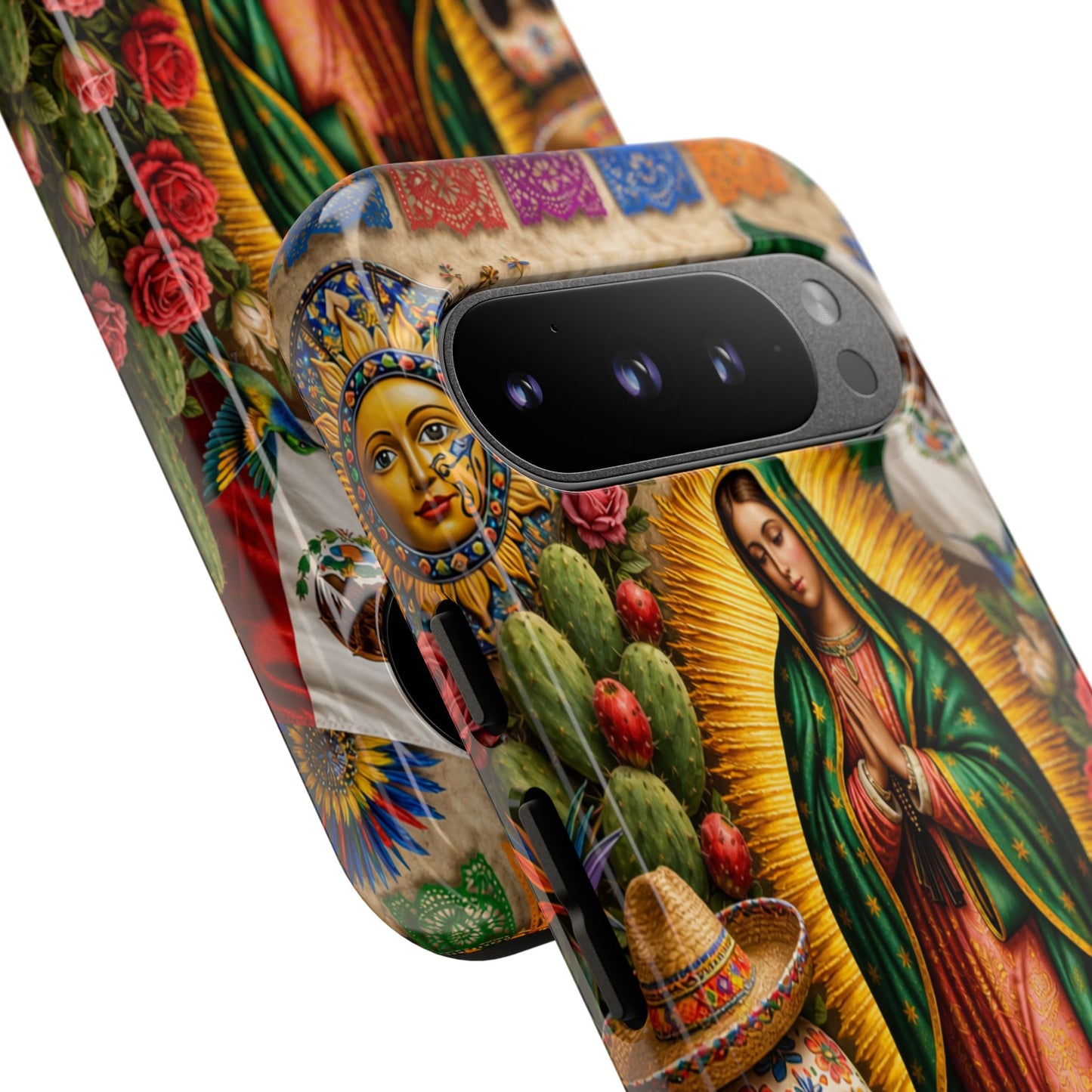 Virgen de Guadalupe Phone Case Mexican Floral iPhone Samsung Pixel Case