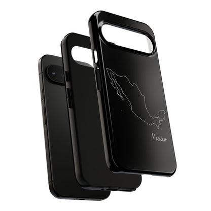 Mexico Outline Phone Case – Minimal Country Map Tough Case (iPhone, Samsung, Pixel)