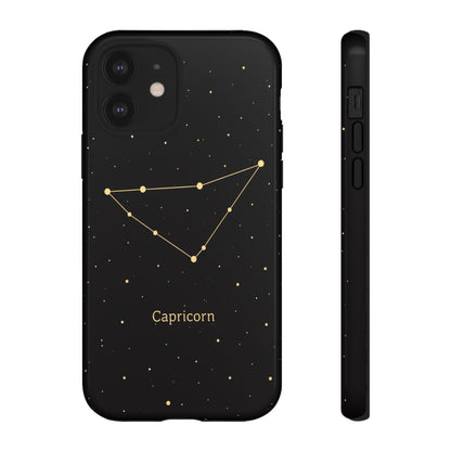Capricorn Zodiac Constellation Phone Case – Luxe Gold Celestial Cover