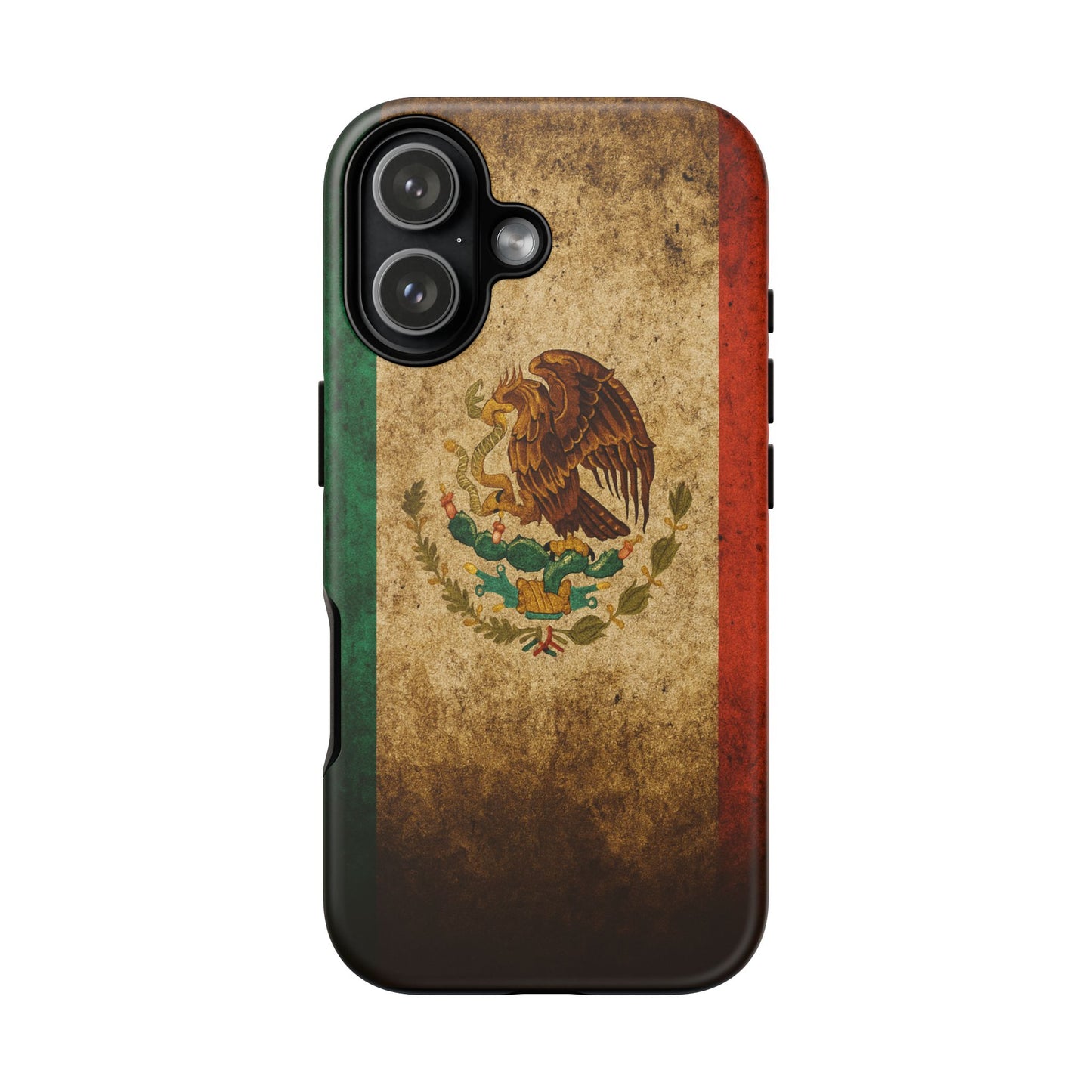 Vintage Mexico Flag Phone Case – Mexican Pride Grunge Flag Aesthetic Tough Case