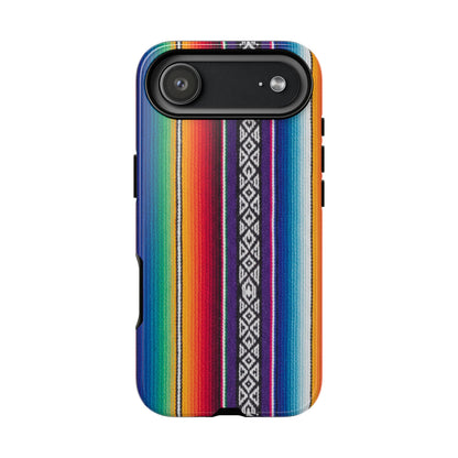 Serape Stripe Phone Case – Colorful Mexican Blanket Pattern Tough Case