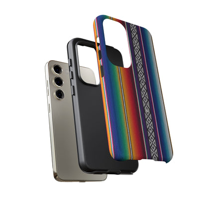 Serape Stripe Phone Case – Colorful Mexican Blanket Pattern Tough Case