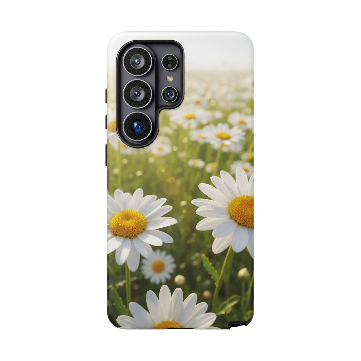 Daisy Phone Case – Floral Spring Field Tough Protective Case (iPhone, Samsung, Pixel)