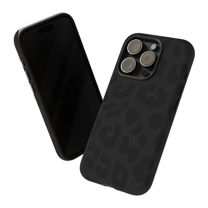 Black Leopard Phone Case | Matte & Glossy Tough Protective iPhone Case