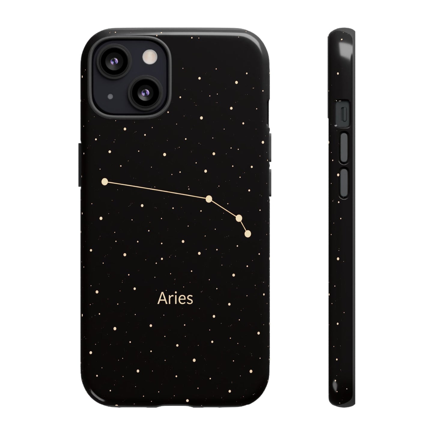 Aries Zodiac Constellation Phone Case – Luxe Gold Celestial Cover