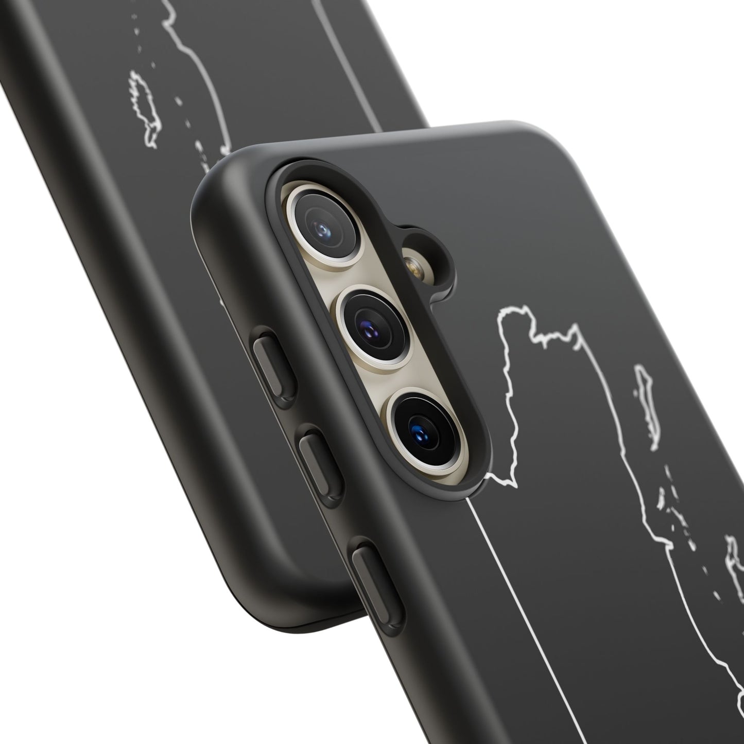 Belize Outline Phone Case – Minimal Country Map Tough Case (iPhone, Samsung, Pixel)