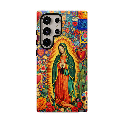 Virgin Mary Guadalupe Phone Case Mexican Folk Art Tough Cover iPhone Samsung
