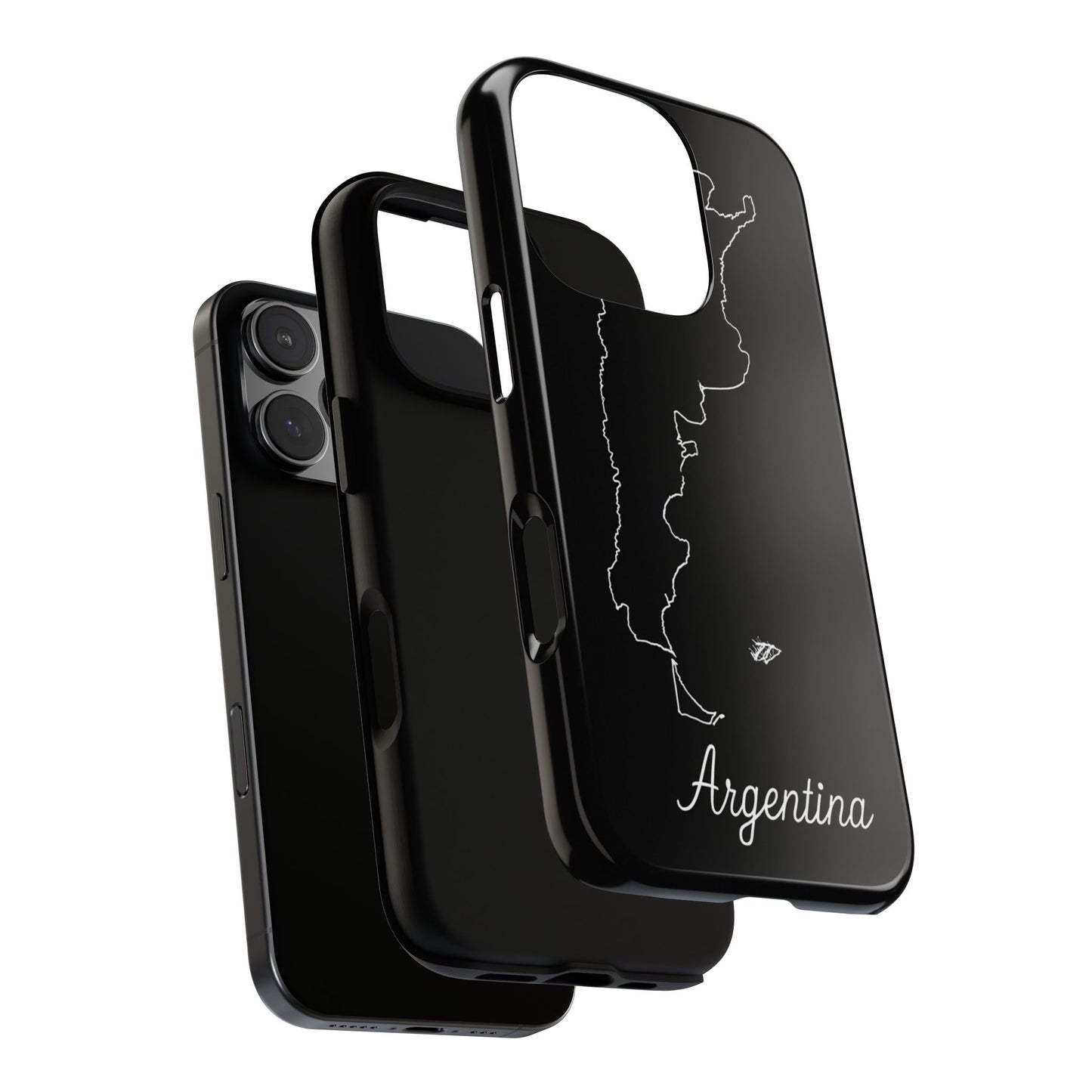 Argentina Outline Phone Case – Minimal Country Map Tough Case (iPhone, Samsung, Pixel)