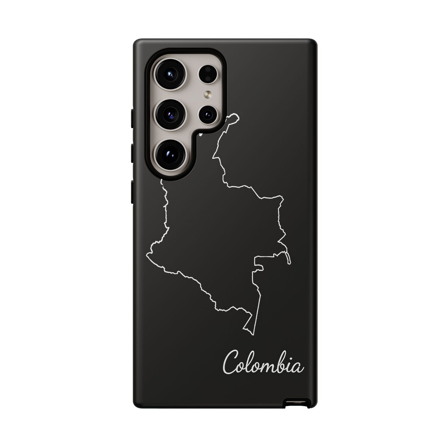 Colombia Outline Phone Case – Minimal Country Map Tough Case (iPhone, Samsung, Pixel)