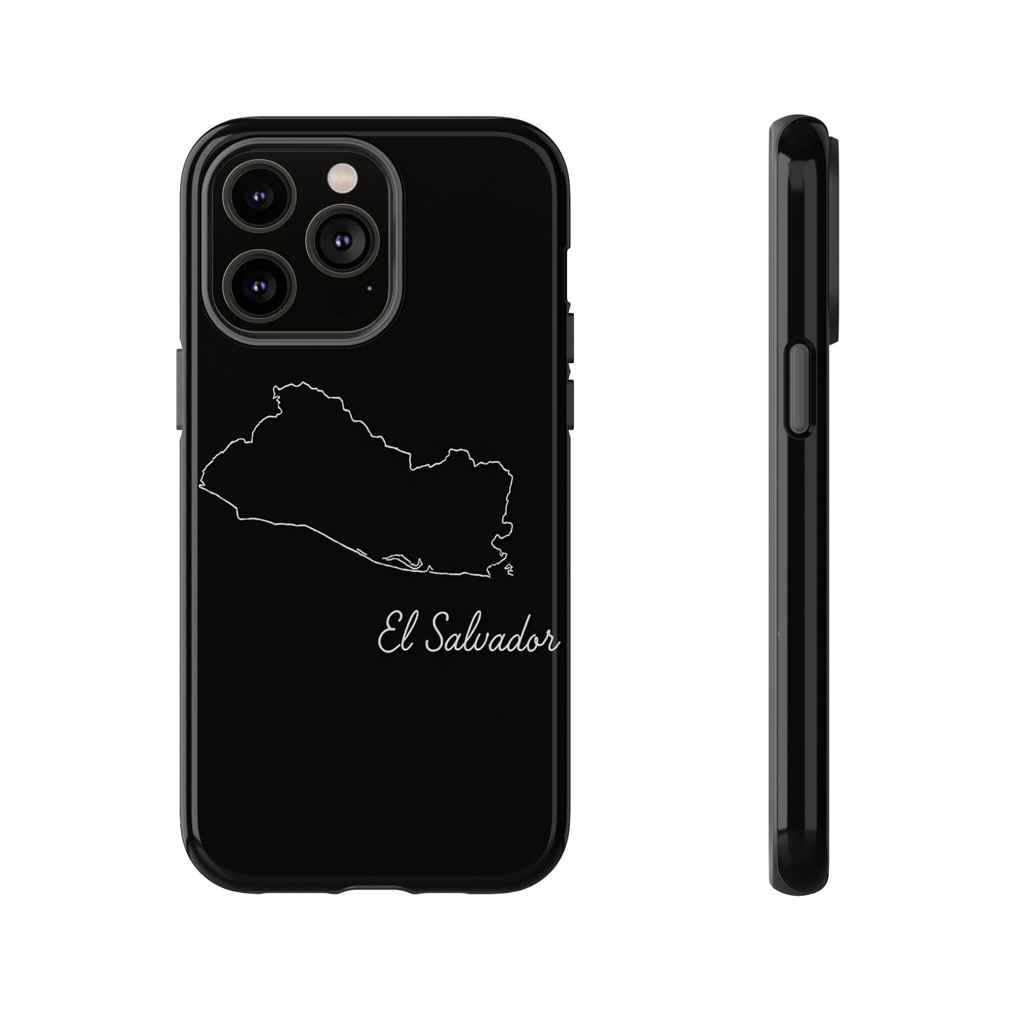 El Salvador Outline Phone Case – Minimal Country Map Tough Case (iPhone, Samsung, Pixel)