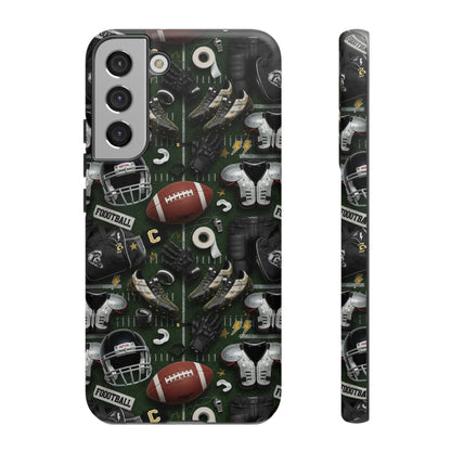 Football Pattern Phone Case – Sports Fan Tough Protective Game Day Case