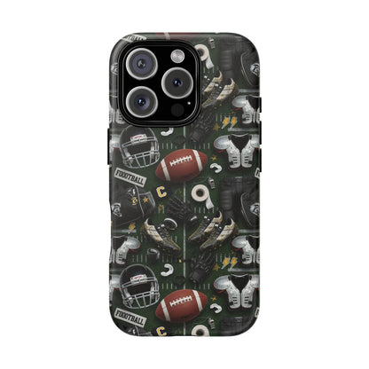Football Pattern Phone Case – Sports Fan Tough Protective Game Day Case