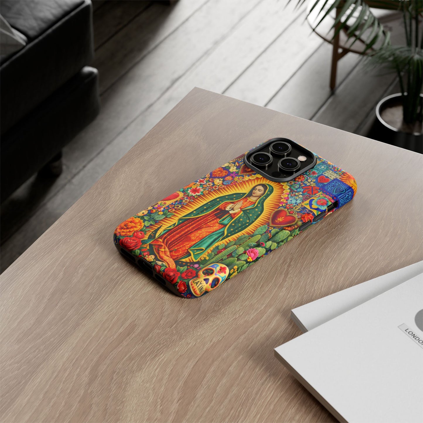 Virgin Mary Guadalupe Phone Case Mexican Folk Art Tough Cover iPhone Samsung