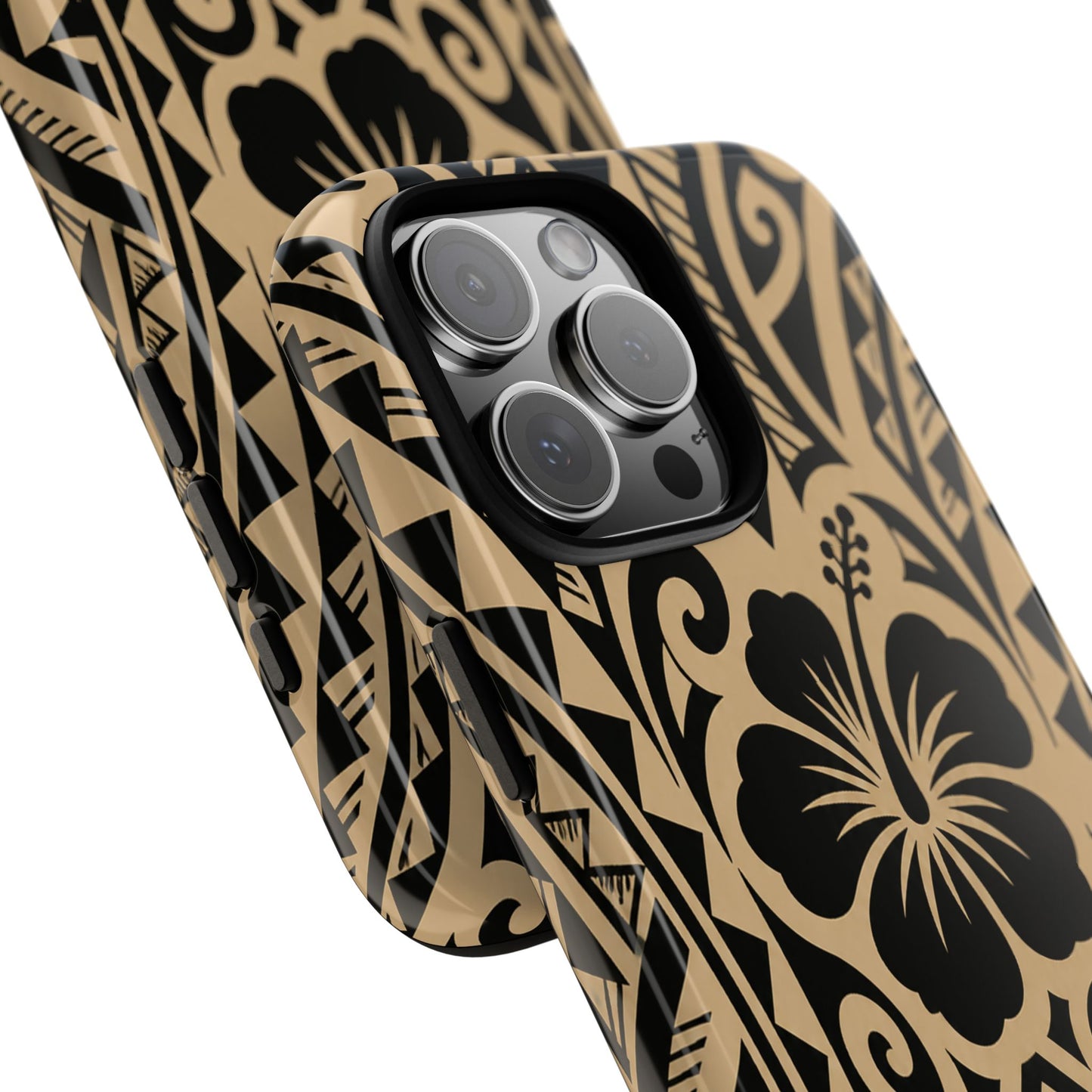 Polynesian Tribal Hawaiin Hibiscus Phone Case for iPhone Samsung Galaxy