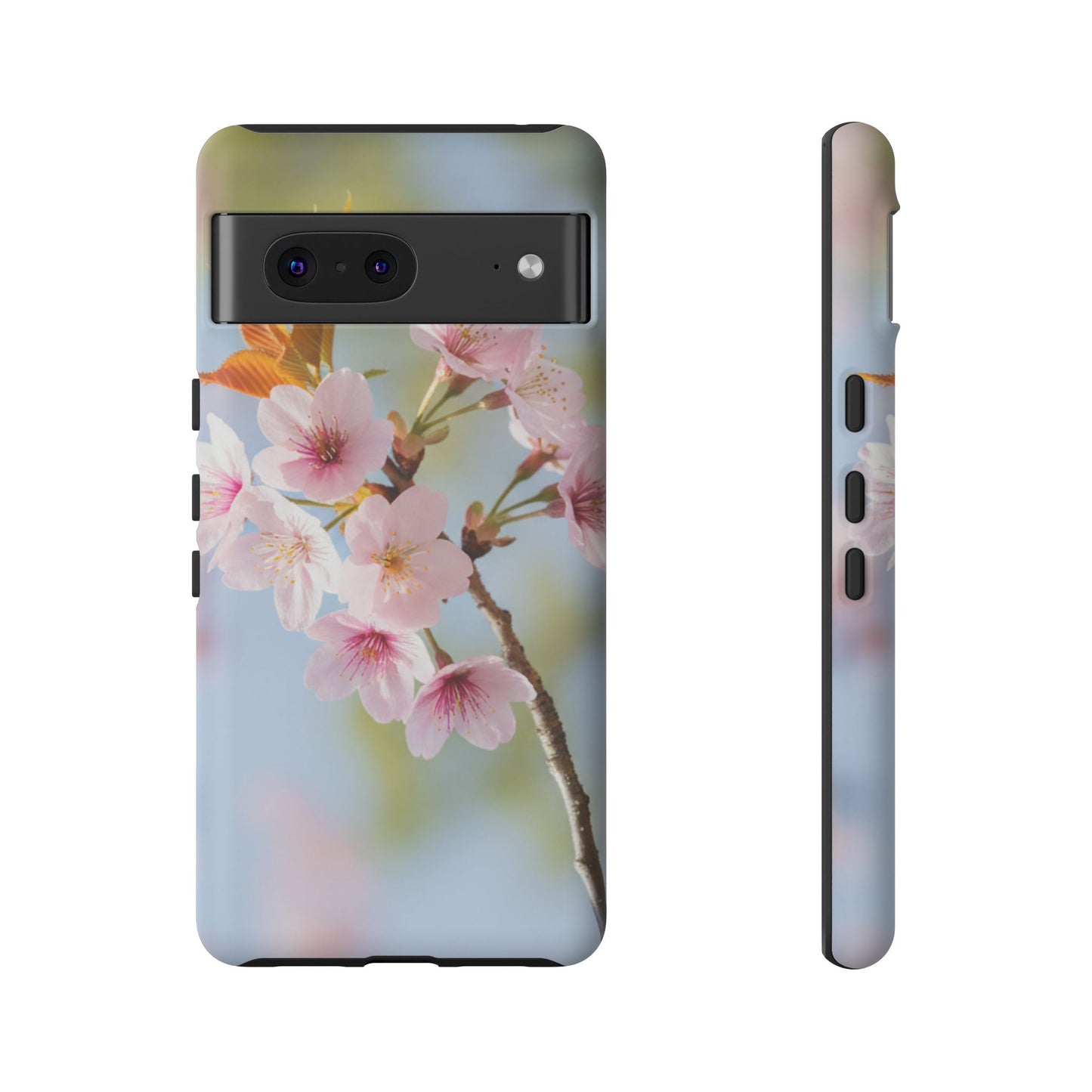 Cherry Blossom Phone Case – Pink Floral Tough Case (iPhone, Samsung Galaxy, Pixel)