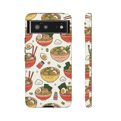 Kawaii Ramen Phone Case – Cute Japanese Food Pattern | Noodle Bowl Aesthetic Case